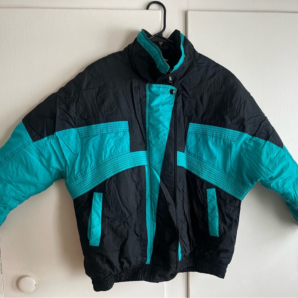 Black and Teal Jacket